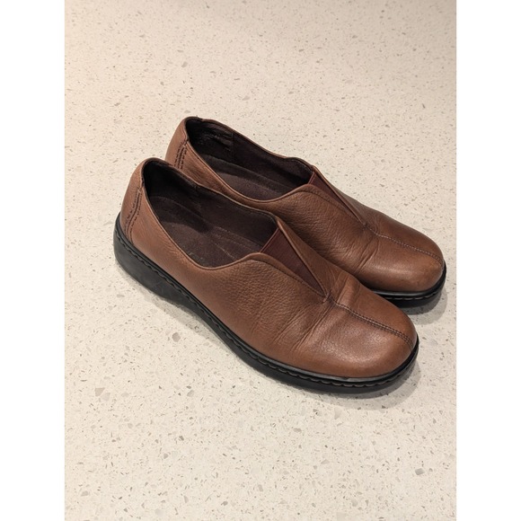 NATURALIZER Women's Shoes Savona Brown Leather Loafers‎ Slip On Comfort Size 8 M - Picture 3 of 8